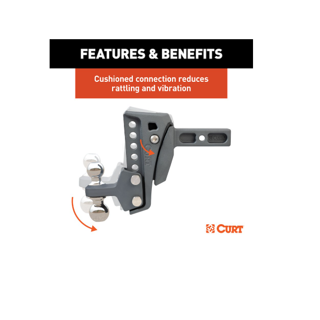 curt45951 showing cushioned connection on white background