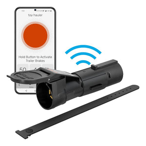 CURT 51180 Echo Wireless Trailer Brake Controller Smartphone Controlled 2–4 Brakes