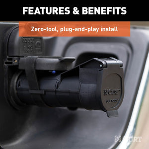 CURT 51180 Echo Wireless Trailer Brake Controller Smartphone Controlled 2–4 Brakes