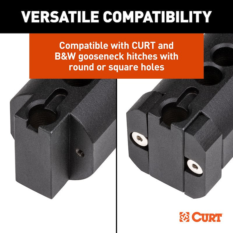 CURT 60654 RockerBall ShockDrop Gooseneck Hitch Ball 2-5/16" 30,000 lbs GTW