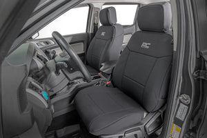 Rough Country Seat Covers | FR Bucket and RR Bench | Ford Ranger 2WD/4WD (2019-2026)