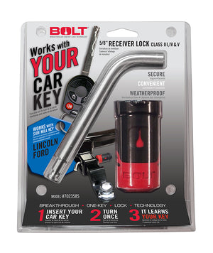 BOLT Locks 7023585 Receiver Hitch Lock – 5/8" – Ford Single Side Cut Keyed