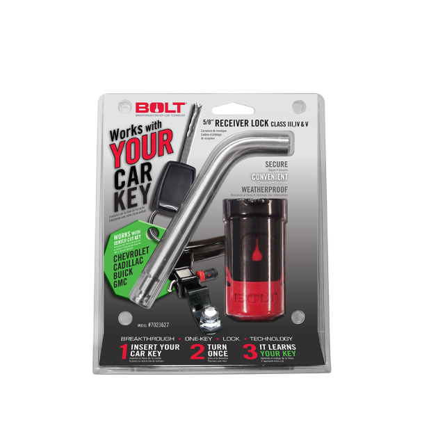 BOLT Locks 7023582 Receiver Hitch Lock – 5/8" – GM Center Cut Key