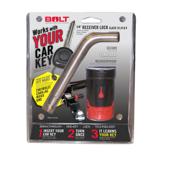 BOLT Locks Strattec Security 7018446 Receiver Hitch Lock – Fits GM Late Models