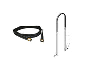 Shur-Co Gustbuster tarp cord kit 1125679, black strap with grommets and assembly diagram, on white background