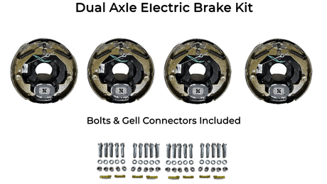 Dual Axle Self Adjusting Electric Brake Kit Compatible with Interstate 1 Trailers - Rodoc Leasing Sales & Service 