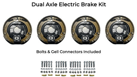 Dual Axle Self Adjusting Electric Brake Kit Compatible with Interstate 1 Trailers - Rodoc Leasing Sales & Service 