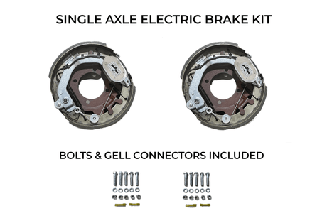 Single Axle Self Adjusting Electric Brake Kit Compatible with Ironbull Trailers - Rodoc Leasing Sales & Service 