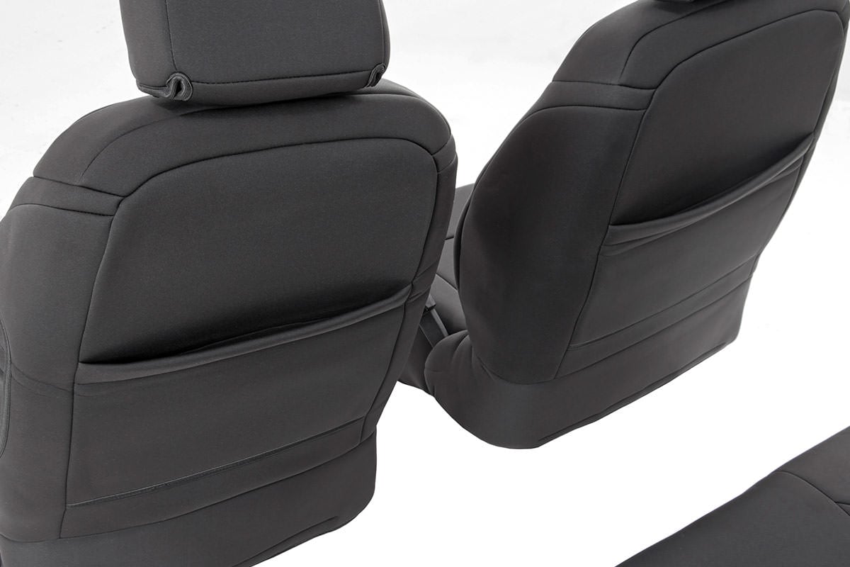 Rough Country Seat Covers | Front and Rear | Jeep Wrangler Unlimited 2WD/4WD (2008-2010)