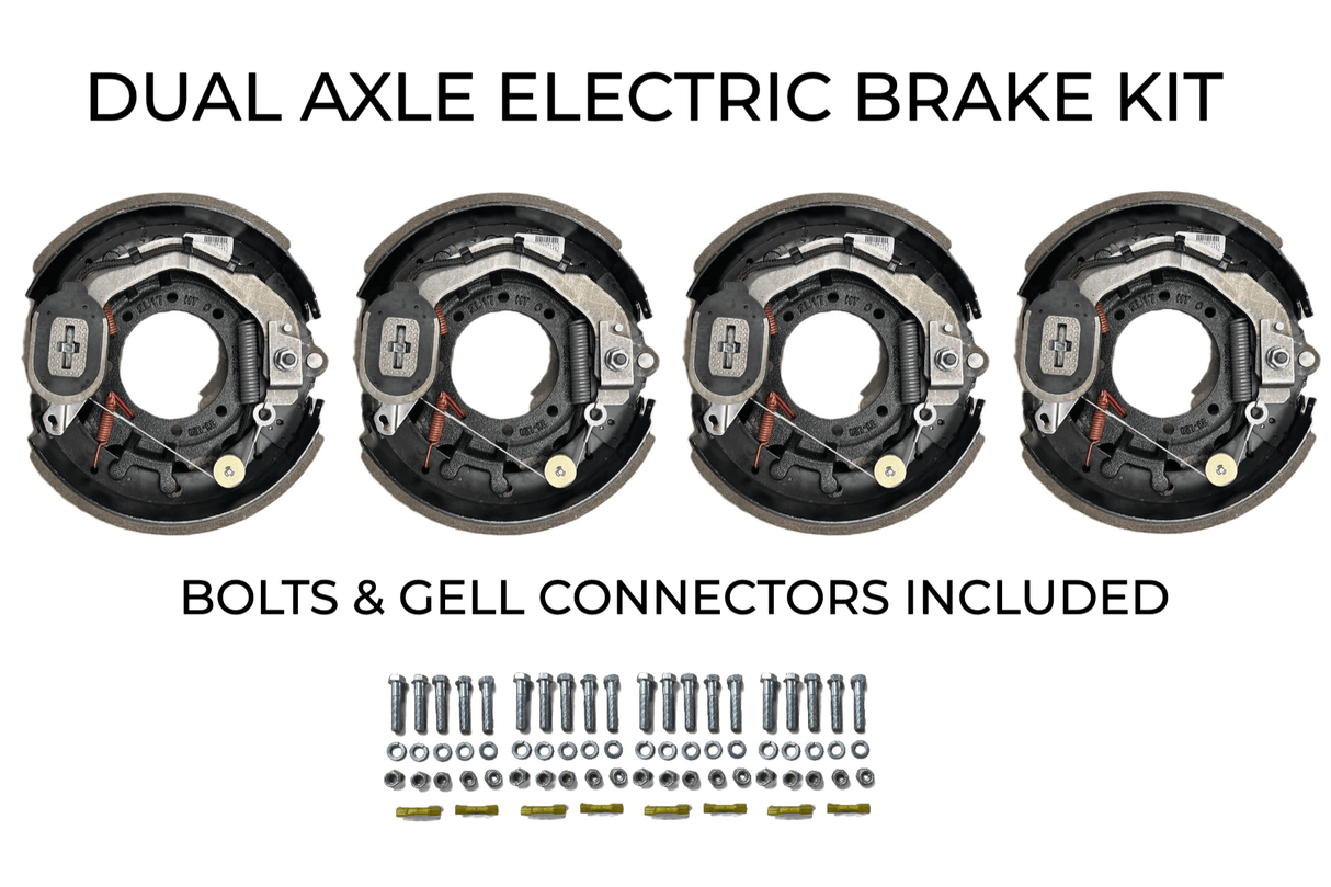 Dual Axle Self Adjusting Electric Brake Kit Compatible with Moritz Trailers - Rodoc Leasing Sales & Service 