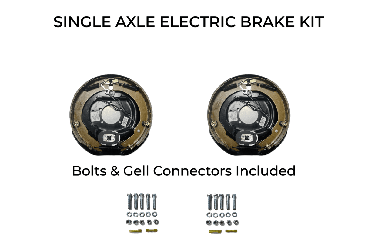 Single Axle Self Adjusting Electric Brake Kit Compatible with Moritz Trailers - Rodoc Leasing Sales & Service 