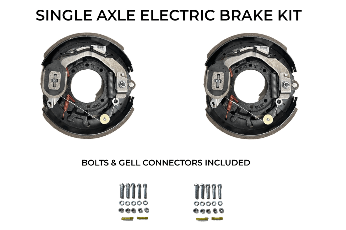 Single Axle Self Adjusting Electric Brake Kit Compatible with Moritz Trailers - Rodoc Leasing Sales & Service 