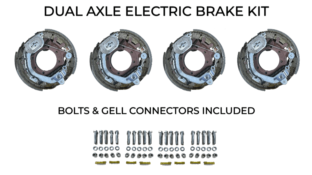 Dual Axle Self Adjusting Electric Brake Kit Compatible with PJ Trailers - Rodoc Leasing Sales & Service 