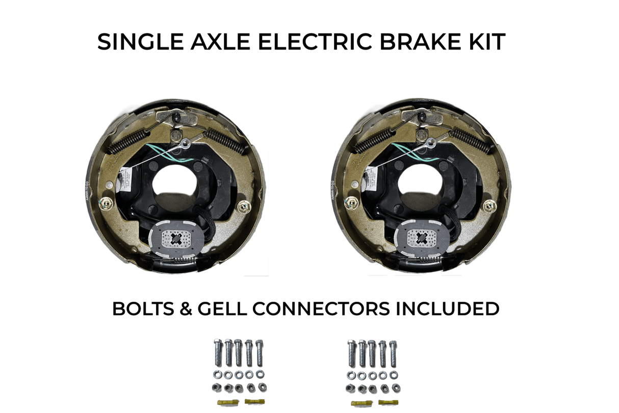 Single Axle Self Adjusting Electric Brake Kit Compatible with Stealth Trailers - Rodoc Leasing Sales & Service 