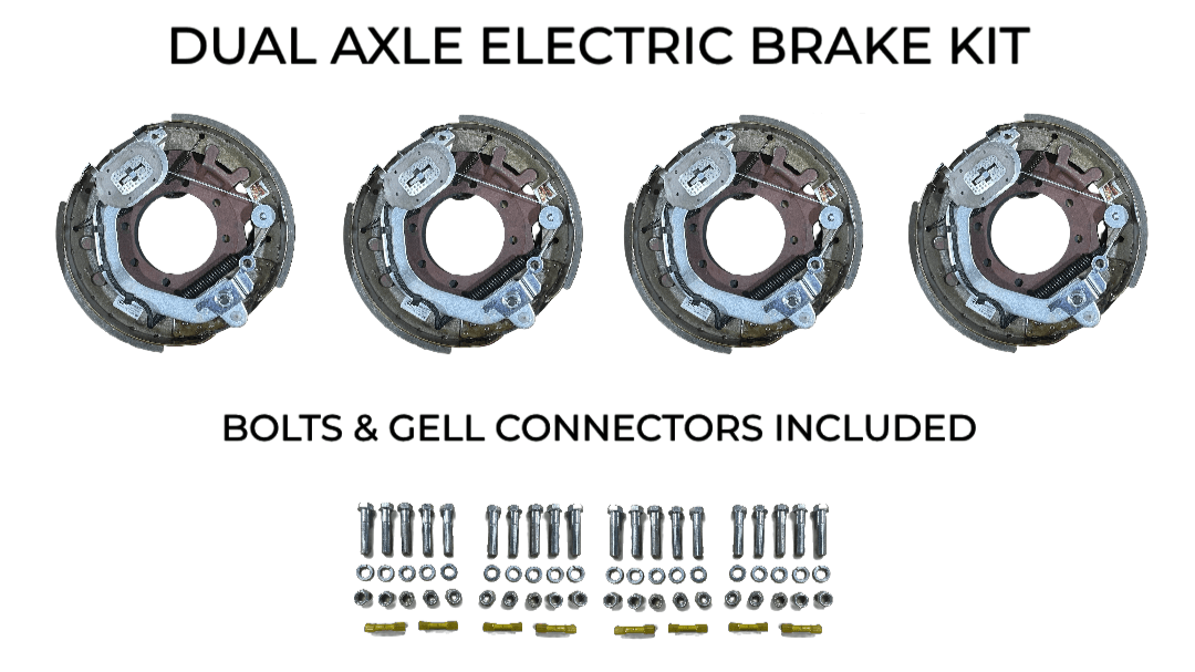 Dual Axle Self Adjusting Electric Brake Kit Compatible with Sure-Trac Trailers - Rodoc Leasing Sales & Service 