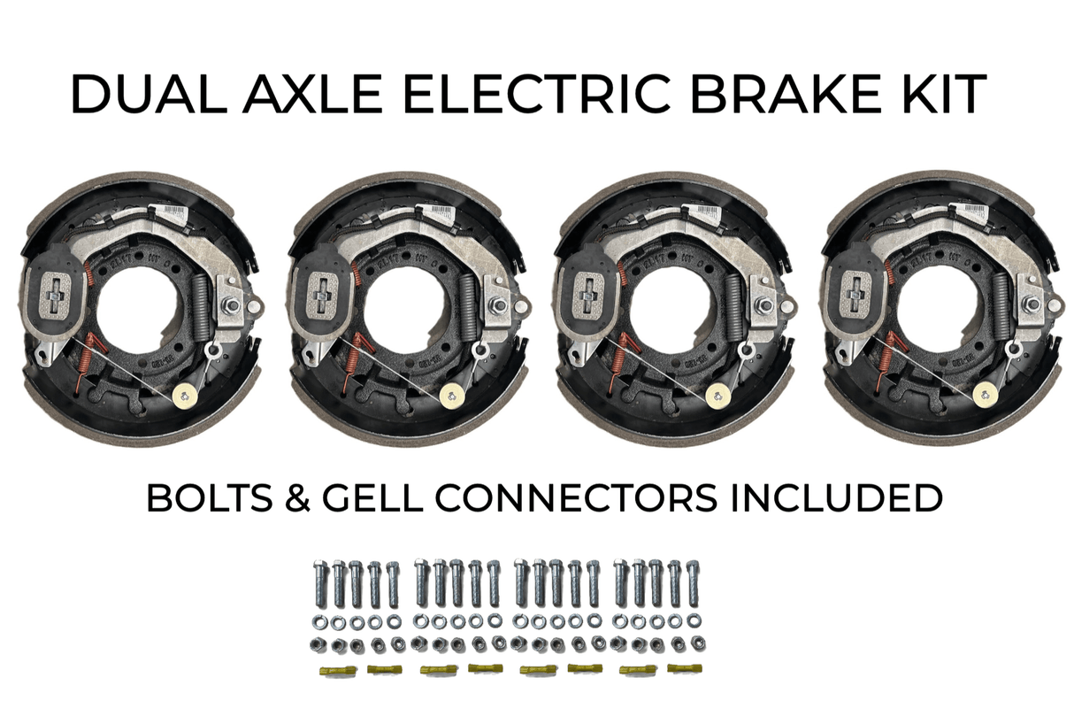 Dual Axle Self Adjusting Electric Brake Kit Compatible with Sure-Trac Trailers - Rodoc Leasing Sales & Service 