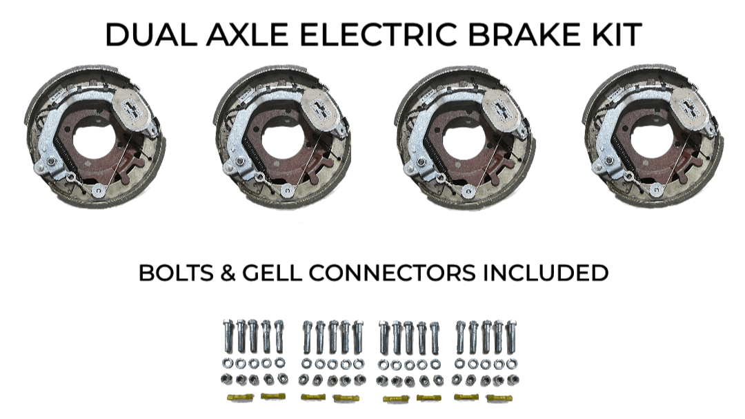 Dual Axle Self Adjusting Electric Brake Kit Compatible with Sure-Trac Trailers - Rodoc Leasing Sales & Service 