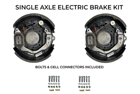 Single Axle Self Adjusting Electric Brake Kit Compatible with Sure-Trac Trailers - Rodoc Leasing Sales & Service 