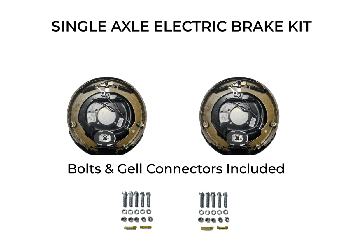 Single Axle Self Adjusting Electric Brake Kit Compatible with Sure-Trac Trailers - Rodoc Leasing Sales & Service 