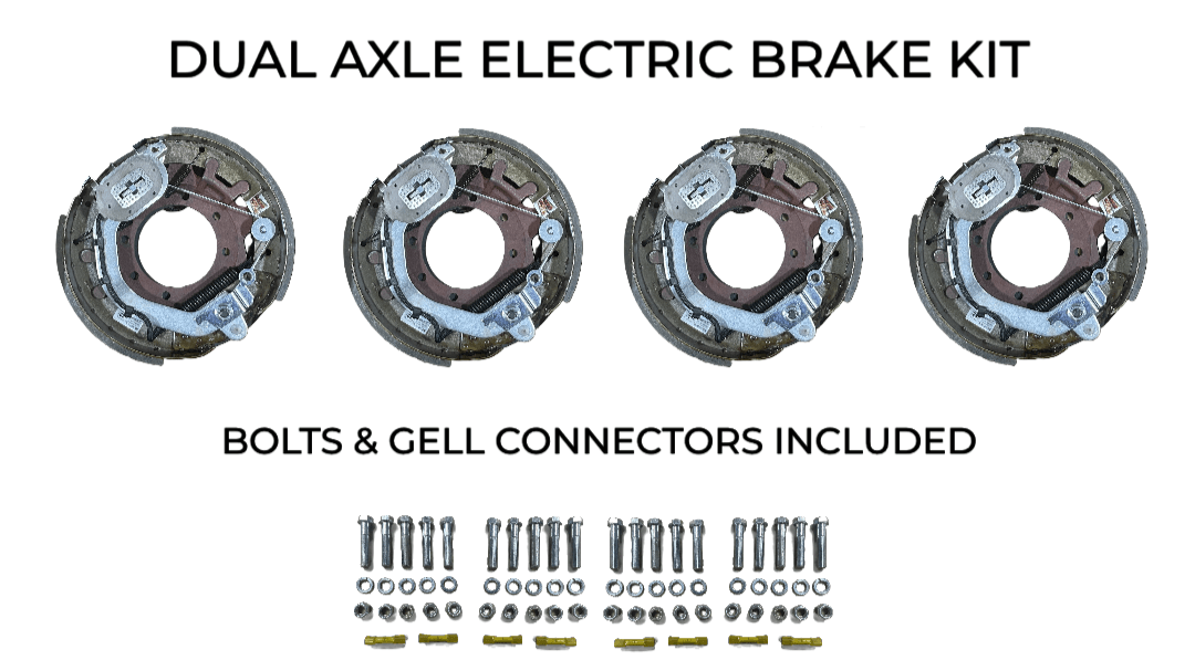 Dual Axle Self Adjusting Electric Brake Kit Compatible with Texas Bragg Trailers - Rodoc Leasing Sales & Service 