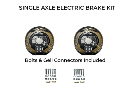 Single Axle Self Adjusting Electric Brake Kit Compatible with Texas Bragg Trailers - Rodoc Leasing Sales & Service 