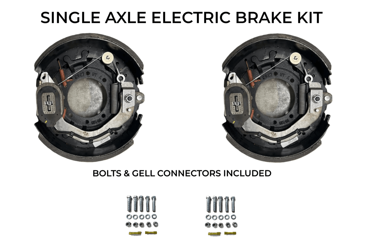 Single Axle Self Adjusting Electric Brake Kit Compatible with Texas Bragg Trailers - Rodoc Leasing Sales & Service 