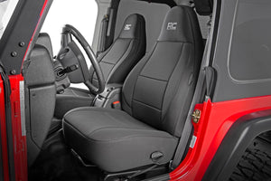 Rough Country Seat Covers | Front and Rear | Jeep Wrangler TJ 4WD (1997-2002)