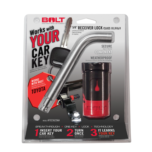 BOLT Locks 7023584 Receiver Hitch Lock – 5/8" – Toyota Keyed