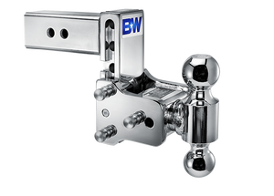 B&W Tow & Stow Adjustable Trailer Hitch 2-1/2" Receiver 14,500 lbs Dual Ball 5" Drop TS20037