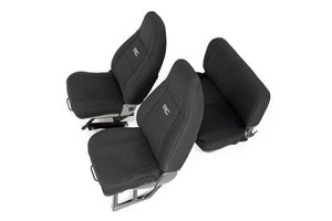 Rough Country Seat Covers | Front and Rear | Jeep Wrangler YJ 4WD (1991-1995)